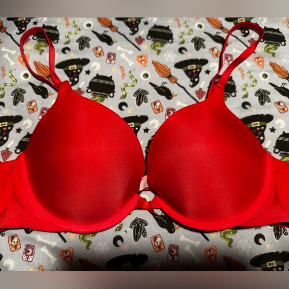 Victoria's Secret Vibrant Red/Orange Bra